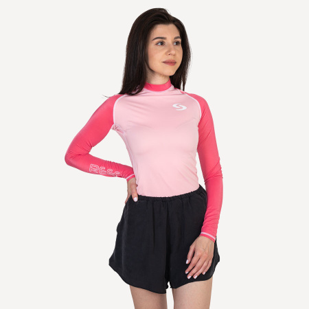 Футболка лайкра Scorpena Reef длинный рукав (Женский; S; розовый)